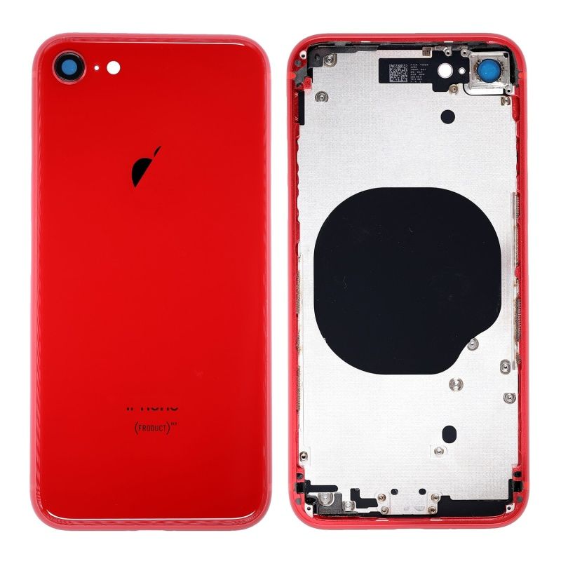 Крышка iPhone 8 (красная) в сборе, нажмите для увеличения