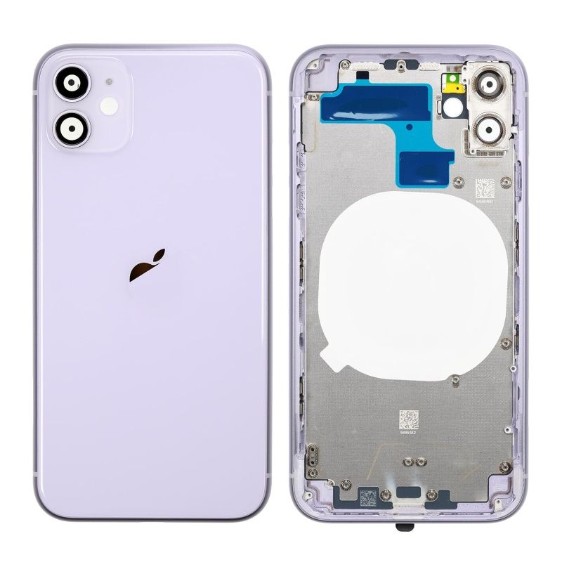 Крышка iPhone 11 (фиолетовая) в сборе, нажмите для увеличения